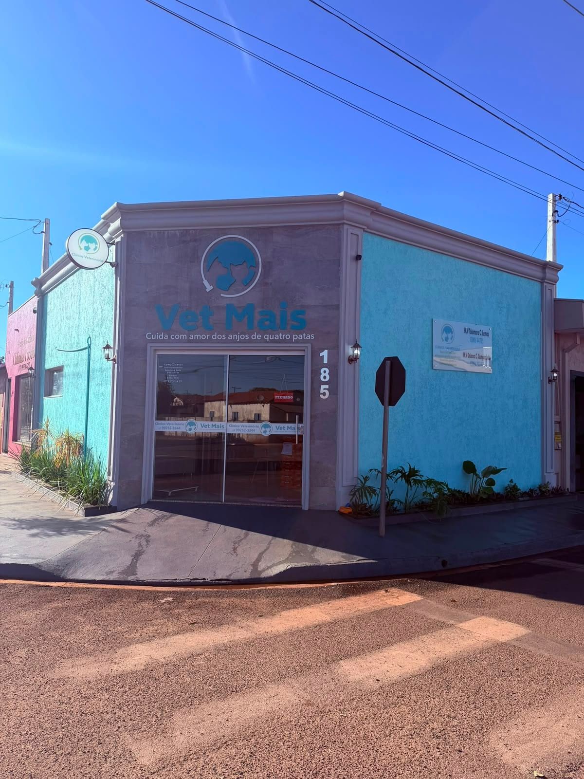 Fachada da Vet Mais Três Fronteiras em Três Fronteiras/SP